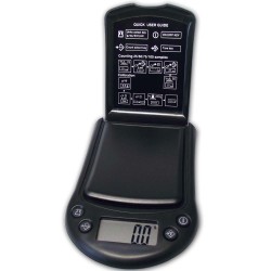 DIPSE PS Serie - Digitale Taschenwaage. Die Wiegefläche der PS250 wird von einem Klappdeckel geschützt.